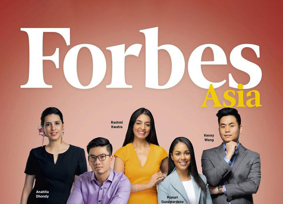 Rashmi, the honouree, of Forbes Asia’s ‘30 under 30‘ list