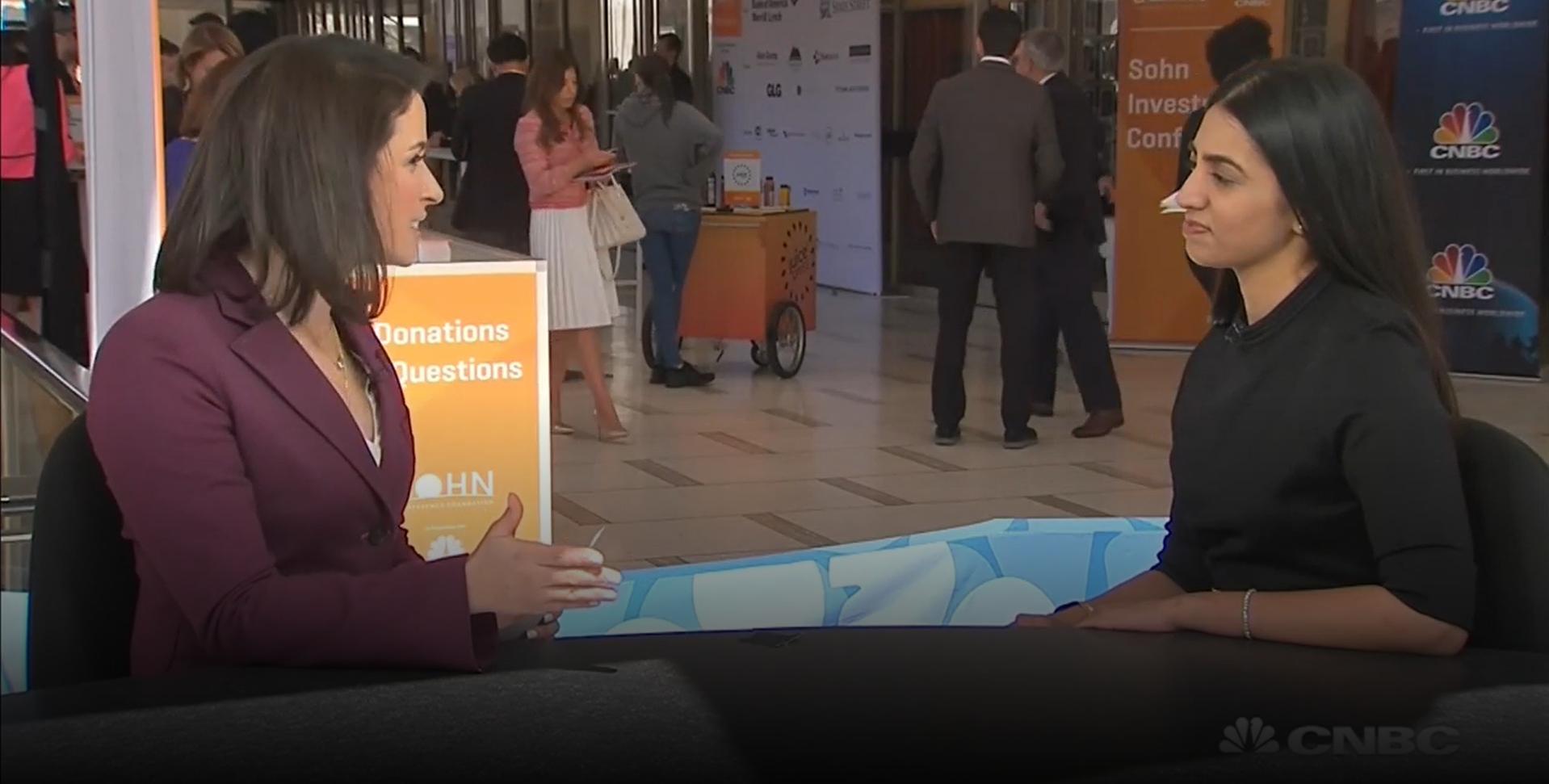 Rashmi interviews with CNBC after presenting at SOHN Next Wave New York